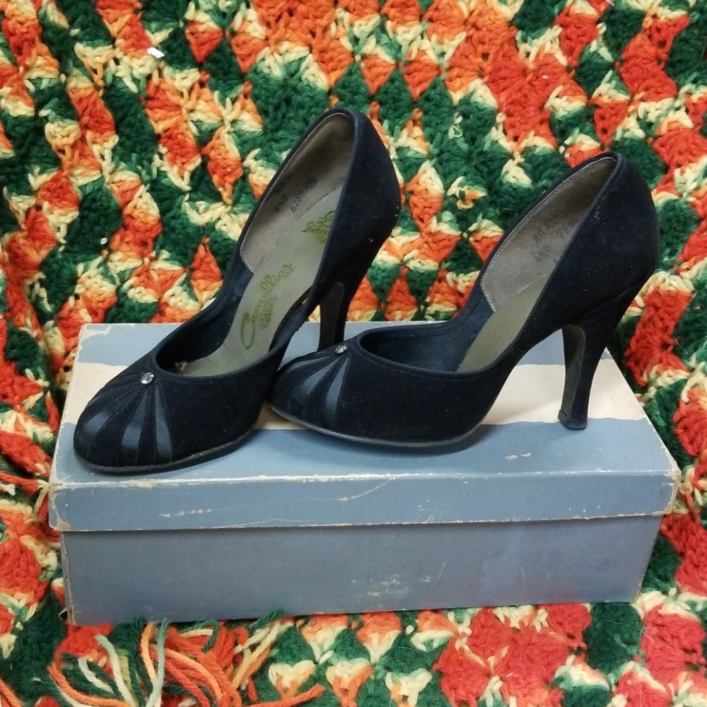 Vintage suede heels